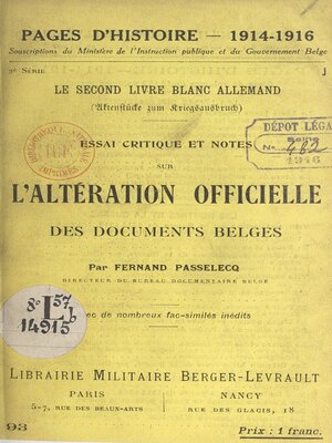 cover image of Le second livre blanc allemand